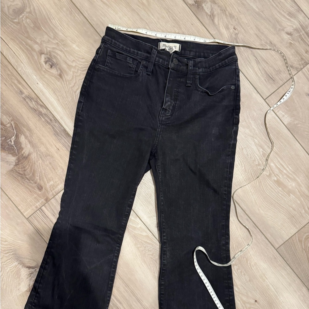 Madewell Skinny Flare, Black Frost, 29P - Picture 4 of 8